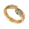 Wholesale Punk style snake shaped winding rhinestone retro bracelet