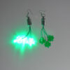 Wholesale St. Patrick's Day LED Lights Shamrock Glowing Earrings