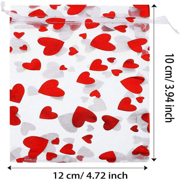 Wholesale Valentine's Day Red Bronzing Gift Gauze Bag