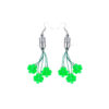 Wholesale St. Patrick's Day LED Lights Shamrock Glowing Earrings