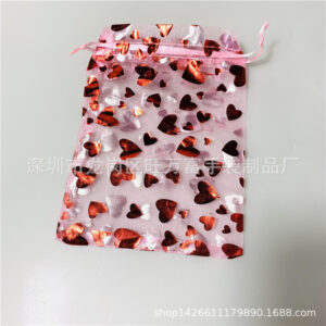 Pink Background Love Ribbon / 9*12