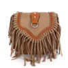 Wholesale Bohemian tassel crossbody single shoulder frosted bag