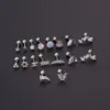 316L Stainless Steel Copper Ear Cartilage Rings & Studs Geometric Waterproof Non Tarnish Surgical Steel Women'S