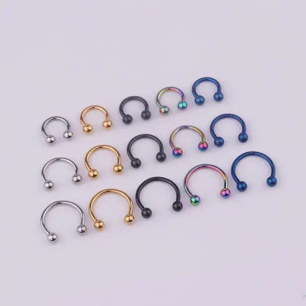 316L-Stainless-Steel-Ear-Cartilage-Rings-Studs-Geometric-Waterproof-Non-Tarnish-Surgical-Steel-main-image-5 316L Stainless Steel Ear Cartilage Rings & Studs Geometric Waterproof Non Tarnish Surgical Steel