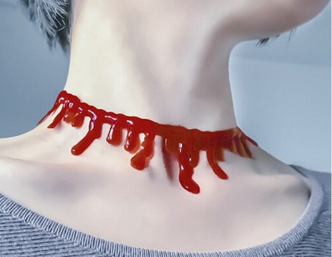 Wholesale Bloody Devil Nurse Horror Necklace