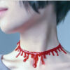 Wholesale Bloody Devil Nurse Halloween Horror Necklace
