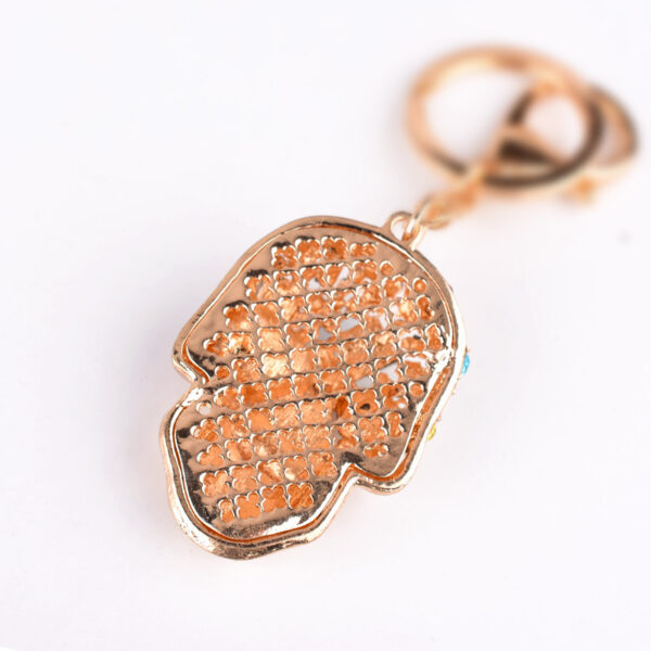 Wholesale Diamond studded Skull Metal Keychain