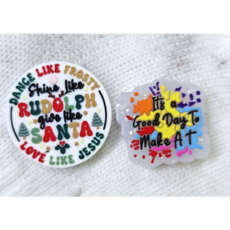 Wholesale Diy Colored Letter Silicone Beads