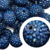 3847a13169fc54e4eb93e190c1d6cb3f Wholesale 20MM Resin Ink Blue AB Color Diamond Ball Beads