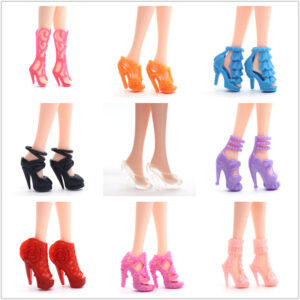 Wholesale Doll Shoes High Heels Long Boots Doll Accessories