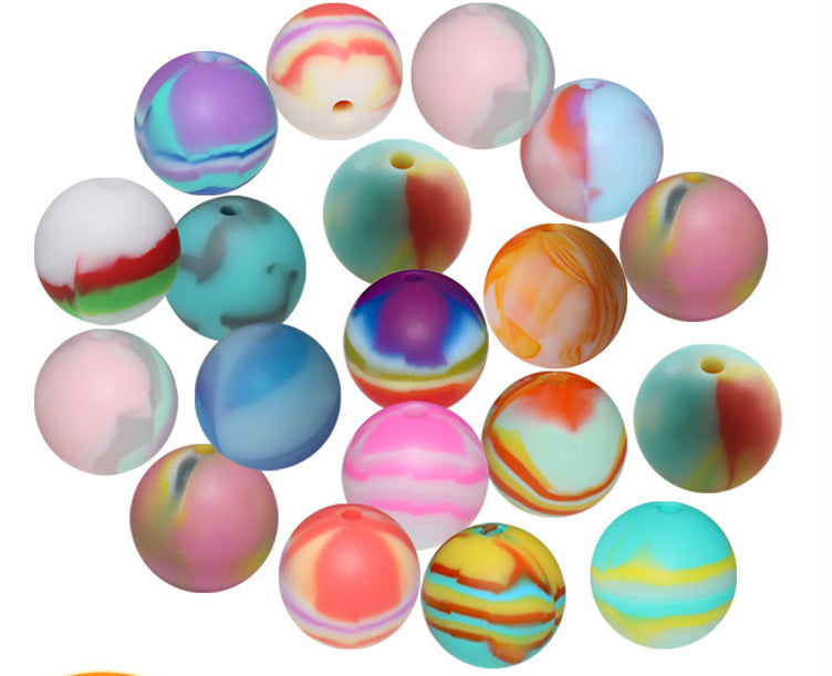 Wholesale Rainbow Mixed Color Silicone Balls