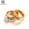 Wholesale Micro inlaid diamond striking texture zircon stainless steel ring