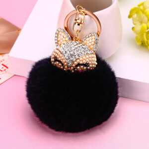 White Fox head + Black / Single opp bag packaging