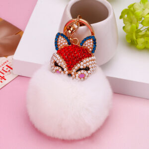 Red fox head + White / Single opp bag packaging