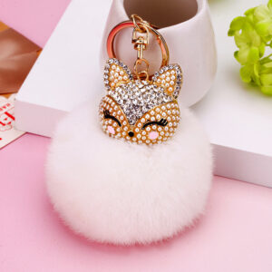 White Fox head + White / Single opp bag packaging
