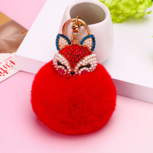 Red fox head + red / Single opp bag packaging