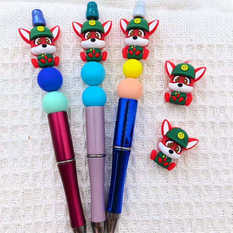 Wholesale 3D Silicone Cute Cartoon DIY Beads
