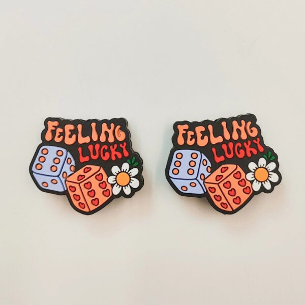 Wholesale 10pcs Cartoon Creative Flower Dice Silicone Beads