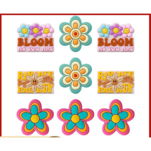 Wholesale 20pcs DIY Flower Children's Teether Baby Pacifier Anti-drop Smiley Face Silicone Beads