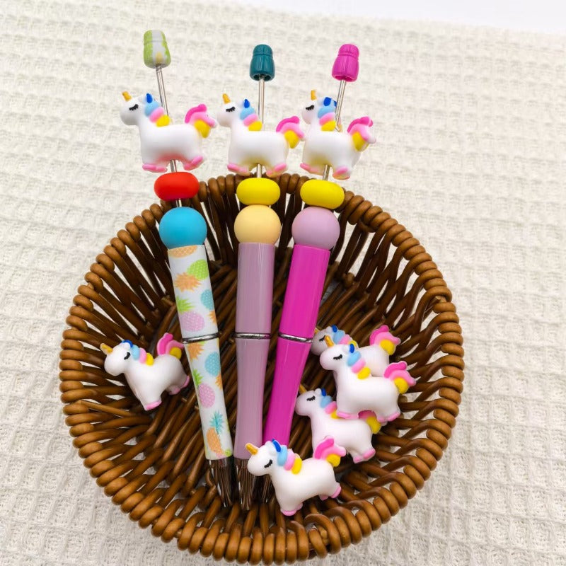 Wholesale 3D Unicorn Silicone Cute Cartoon DIY Beads
