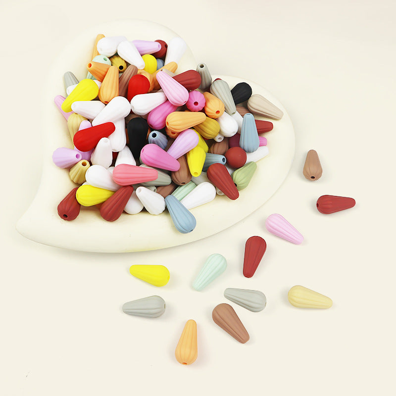 Wholesale 22mm Monochrome DIY Aessories Silicone Beads