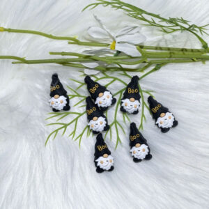 Wholesale 3D dwarf silicone cartoon beads 10pcs/pack