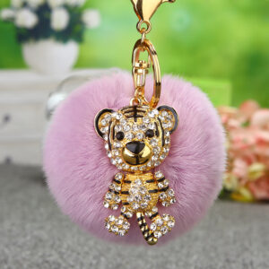 Tiuniu + light purple fur ball / Single opp bag packaging
