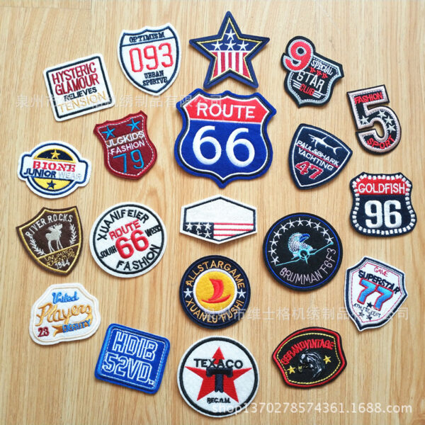 Wholesale ZUMAKOO factory direct computer embroidery badge cloth stickers decorative clothing stickers patch can be sewn can be ironed