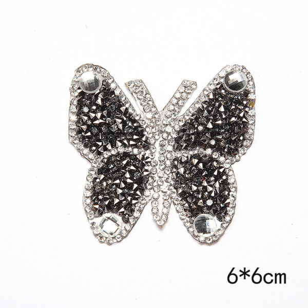 Wholesale Butterfly pattern colorful rhinestone embroidery DIY Patches
