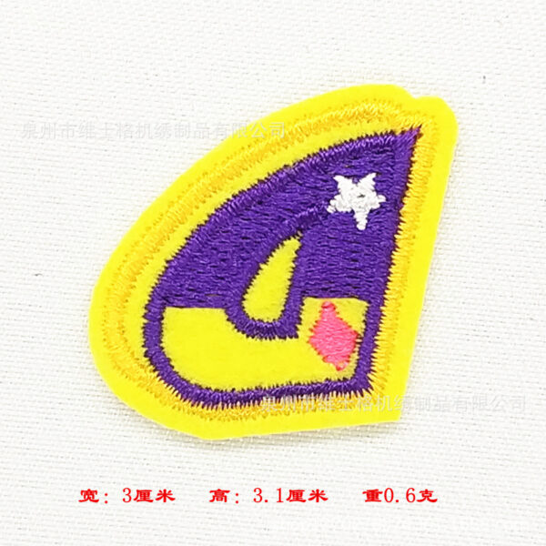 Wholesale 26 English letter cartoon clothes embroidery DIY Patches