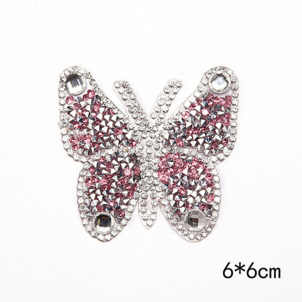 Wholesale Butterfly pattern colorful rhinestone embroidery DIY Patches