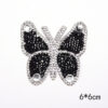 Wholesale Butterfly pattern colorful rhinestone embroidery DIY Patches