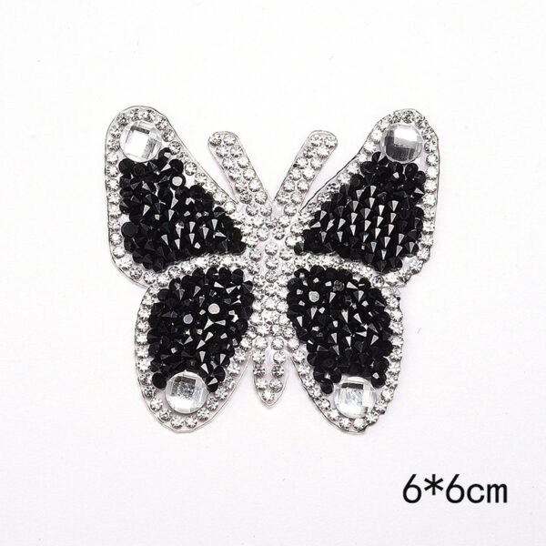 Wholesale Butterfly pattern colorful rhinestone embroidery DIY Patches