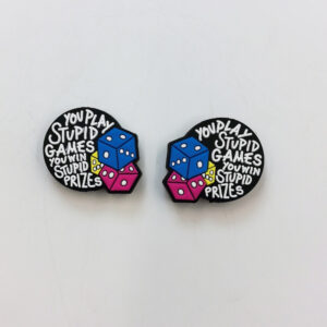 Wholesale 10pcs Cartoon Creative Dice Letters Silicone Beads