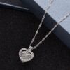 Wholesale Mother's Day Hollow Luminous Necklace Pendant Heart MOM Necklace