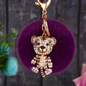 Tiuniu + dark purple fur ball / Single opp bag packaging