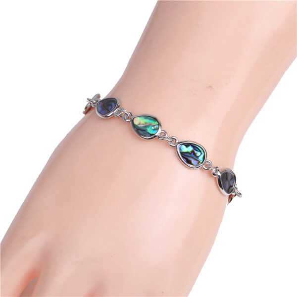 Wholesale Colorful Abalone Shell Waterdrop Shaped Bracelet