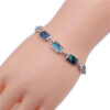Wholesale Colorful Abalone Shell Rectangular Geometric Bracelet