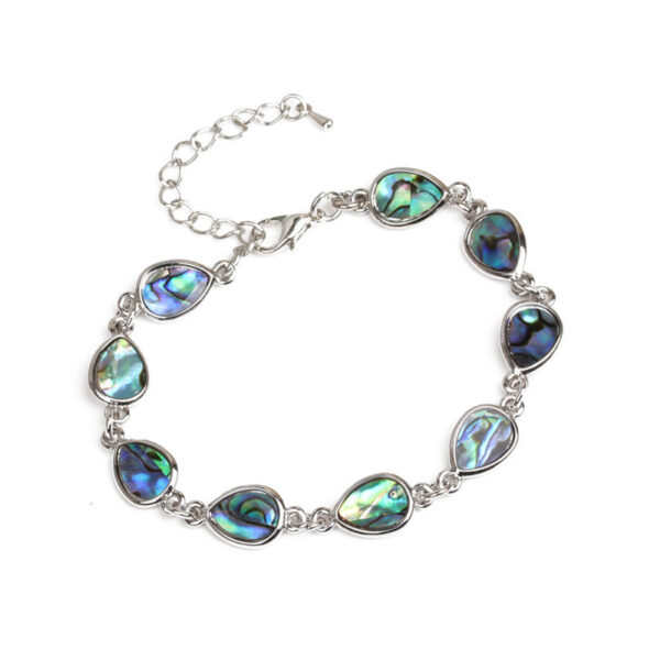 Wholesale Colorful Abalone Shell Waterdrop Shaped Bracelet