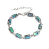 Wholesale Colorful Abalone Shell Rectangular Geometric Bracelet