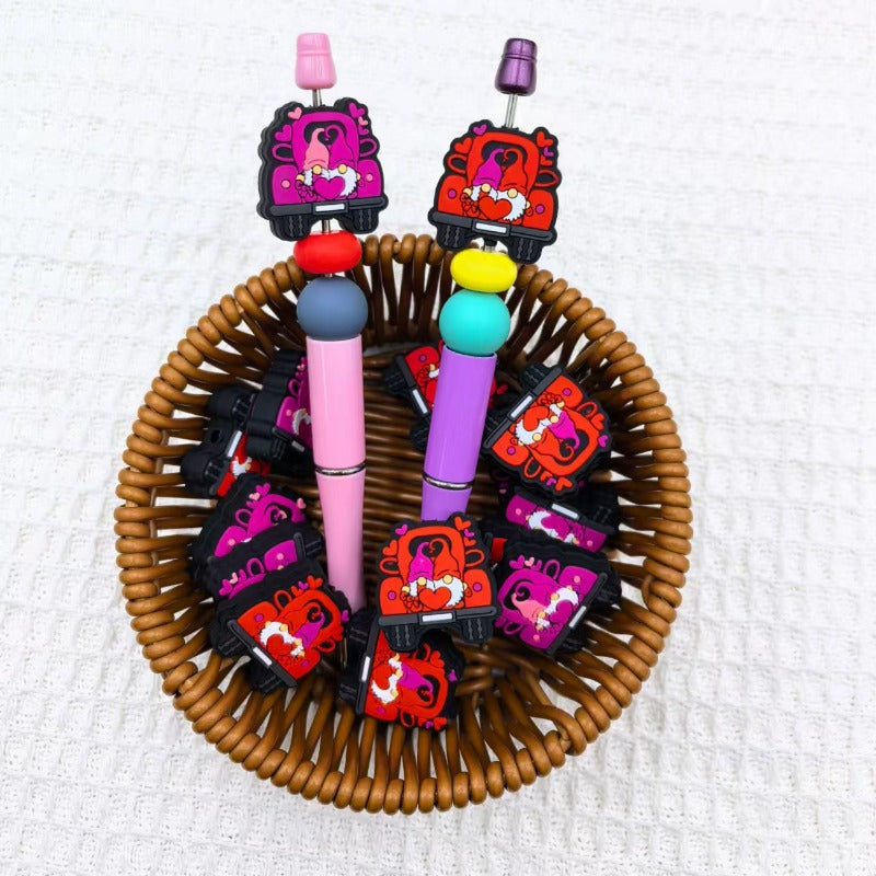 Wholesale Romantic Double Srts Car Silicone DIY Beads