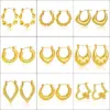 Elegant 304 Stainless Steel Earrings Women's Fashionable Vintage High-End Feelings Geometric Pattern Hoop Earrings Luxury Style