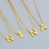 Fashion Letter Copper 18k Gold Plated Necklace In Bulk