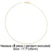 Fashion Letter Copper 18k Gold Plated Necklace In Bulk