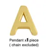Fashion Letter Copper 18k Gold Plated Necklace In Bulk