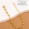 Heart-shaped 18K Gold Plated 304 Stainless Steel Bracelet By Feng Innovation Design, Suitable For Women To Wear On Daily Dates Or Occasions