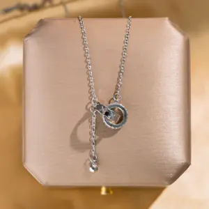 Silver Double Ring Tassel