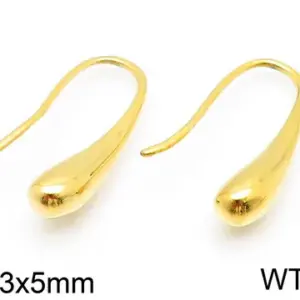Golden Water Drop Ear Hook