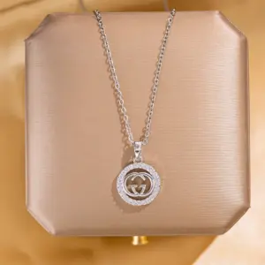 Silver round Necklace