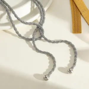 Steel Color Necklace 3